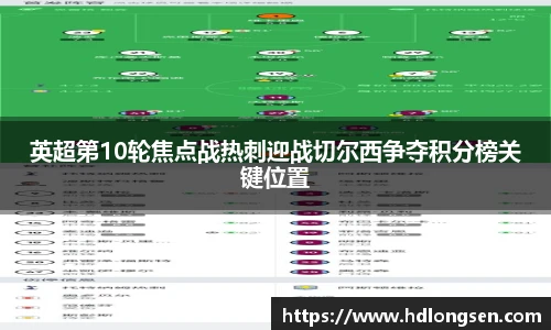 英超第10轮焦点战热刺迎战切尔西争夺积分榜关键位置
